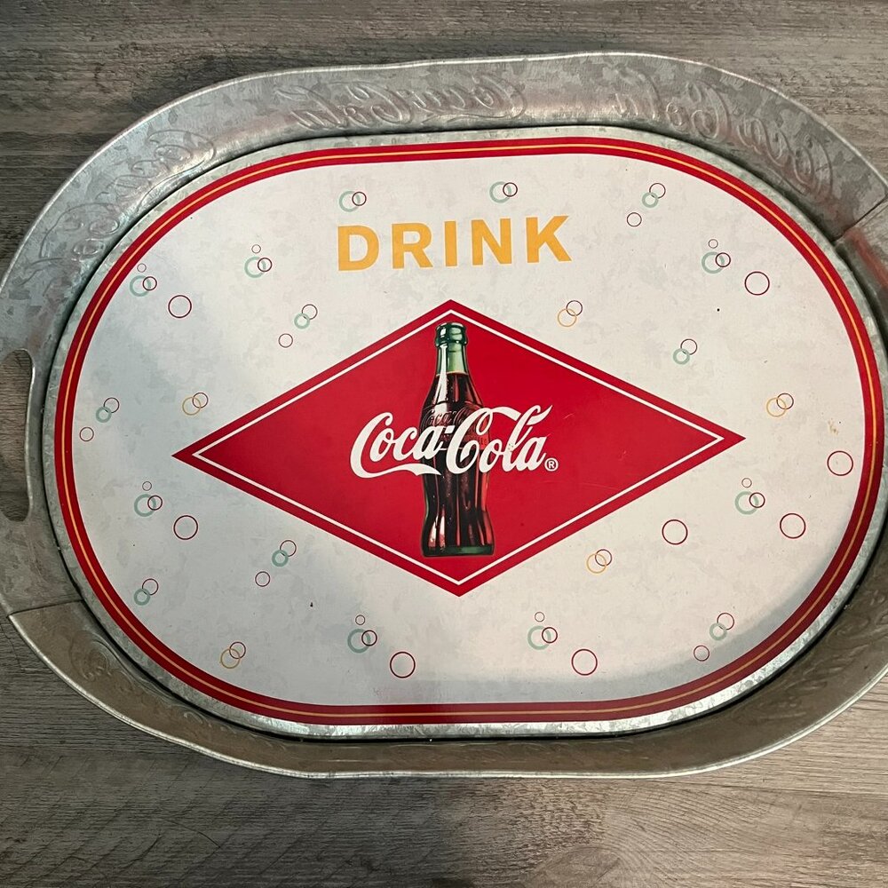Coca Cola Galvanized Tray